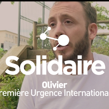 Olivier, salarié chez Première Urgence Internationale